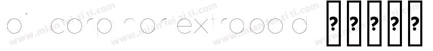 bill corp nar extrabold字体转换